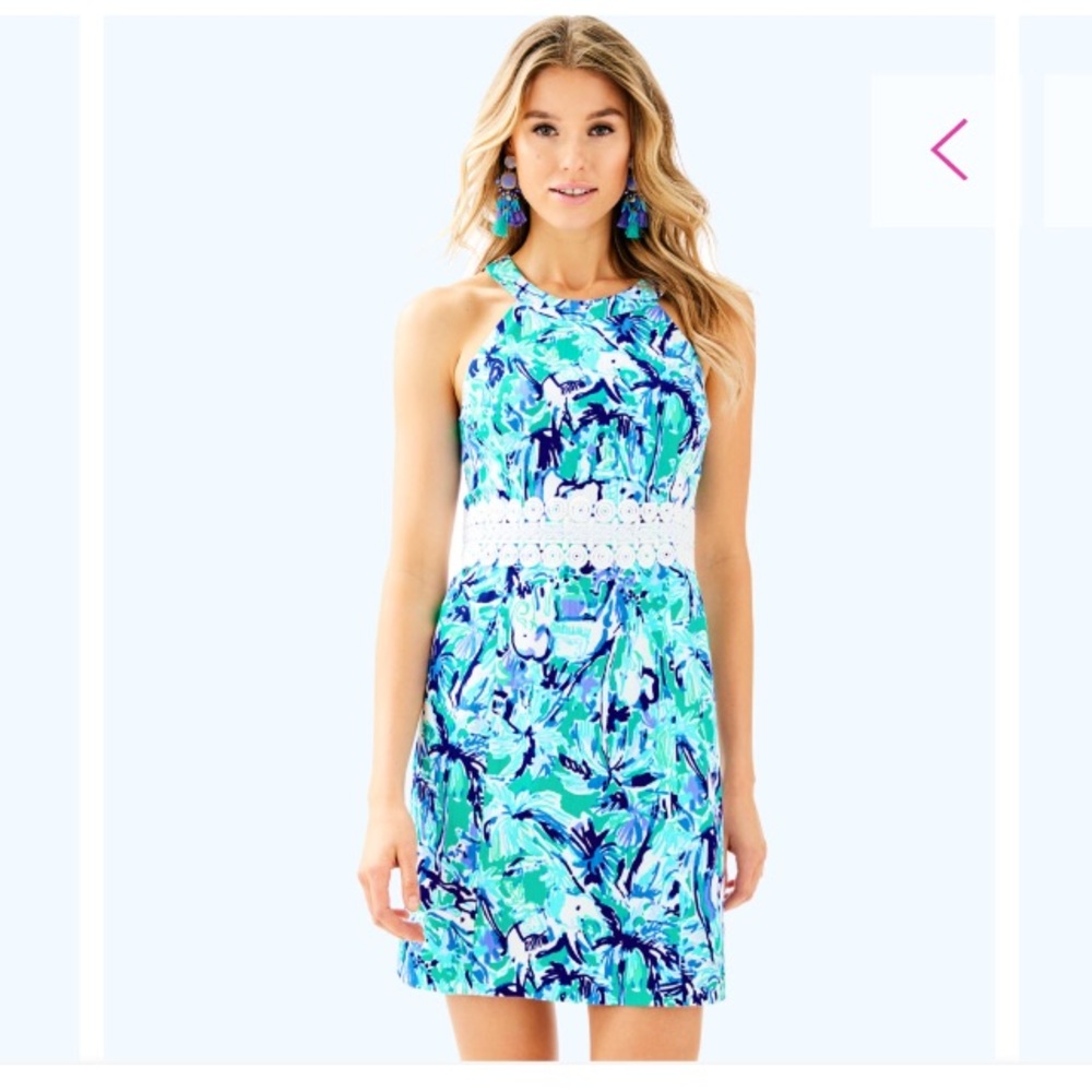 Ashlyn Dress in Tropical Tur Elephant Appeal